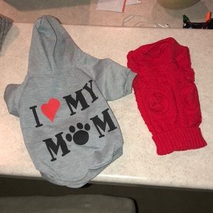 Set of puppy sweaters